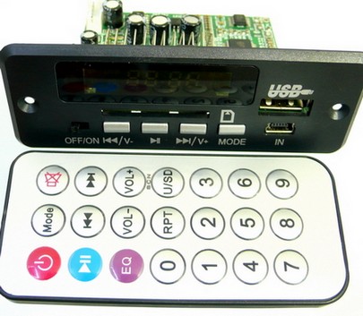 SD USB front player board +Remote control m23 - Click Image to Close