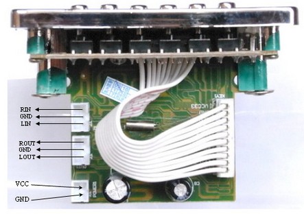mp3 hardware decoder board(6 button + panel )