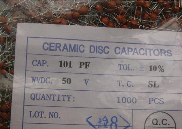 101PF DIP Ceramic Capacitors NPO