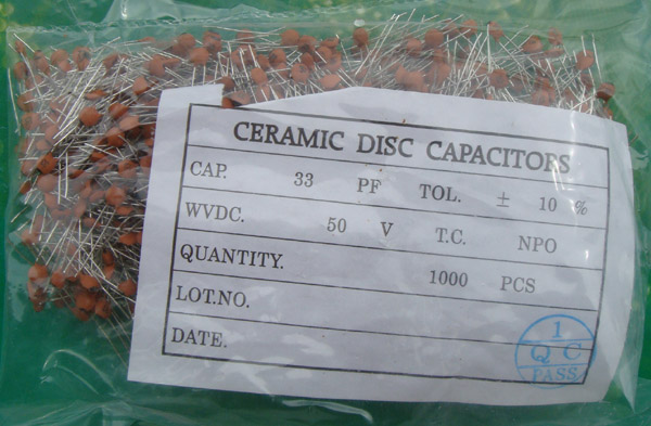 33PF DIP NPO Ceramic Capacitors