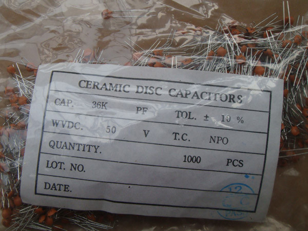 36k DIP NPO Ceramic Capacitors