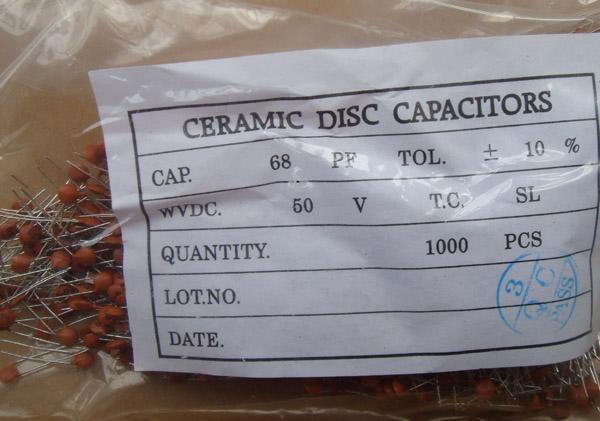 68PF DIP NPO Ceramic Capacitors