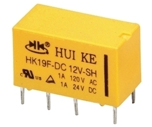 HK19F DC12V Electromagnetic Relay 1A