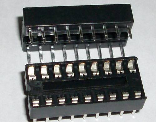 2 x IC sockets for 9 pins DIP18 ICs