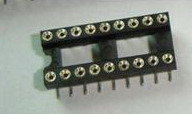 2 x IC sockets for 9 Pins DIP18 Circular Hole type