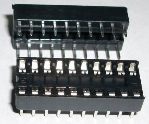 2 x IC sockets for 10 pins DIP20 ICs