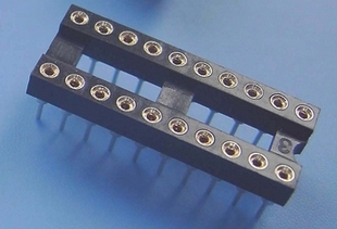 2 x IC sockets for 10 Pins DIP20 Circular Hole type