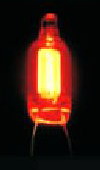 Red neon lamp 4mm x 10mm