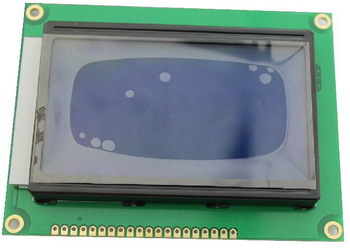 LCD 128 64 Dot matrix LCD ST7920 3.3V Blue - Click Image to Close