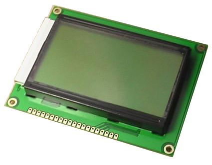 LCD 128 64 Dot matrix LCD ST7920 5V Yellow green