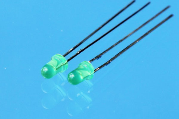 LED Green Diffused 3mm Round Top