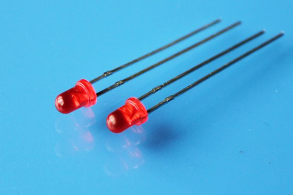 LED Red Diffused 3mm Round Top