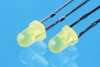 LED Yellow Diffused 3mm Round Top