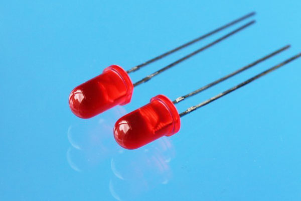 LED Red Diffused 5mm Round Top - Click Image to Close