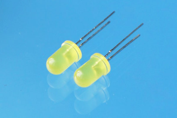 LED Yellow Diffused 5mm Round Top - Click Image to Close