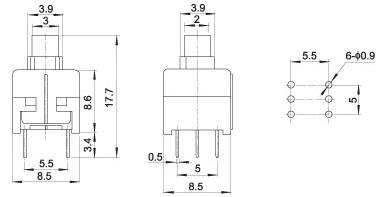 Push Switch 8585 - Click Image to Close