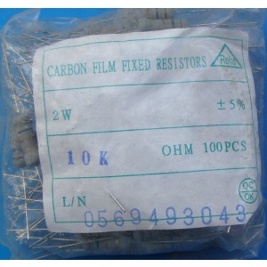 Carbon Film Resistors 10K ohm 2W