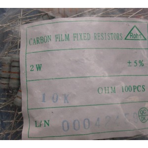 Carbon Film Resistors 10K ohm 2W - Click Image to Close