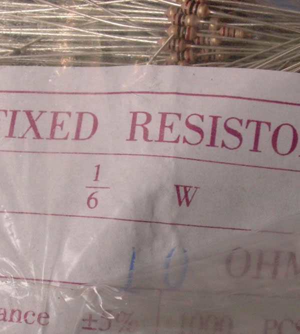 Carbon Film Fixed Resistors 10 OHM 5%