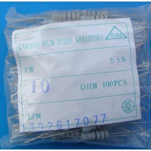 Carbon Film Resistors 10 ohm 2W