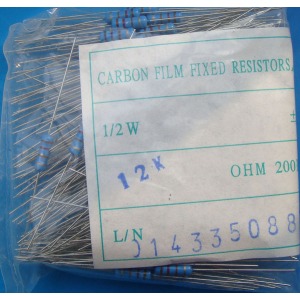 Carbon Film Resistors 12k ohm 0.5W