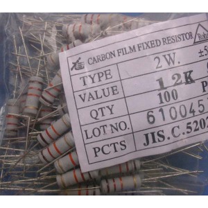 Carbon Film Resistors 12K ohm 2W
