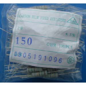 Carbon Film Resistors 150 ohm 2W