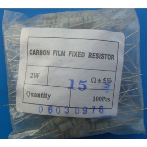 Carbon Film Resistors 15 ohm 2W