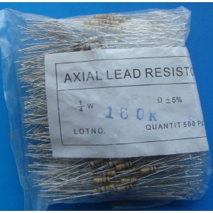Carbon Film Resistors 160k ohm 0.25W