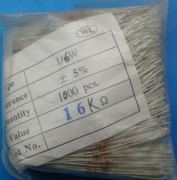 Carbon Film Fixed Resistors 16K OHM 5%