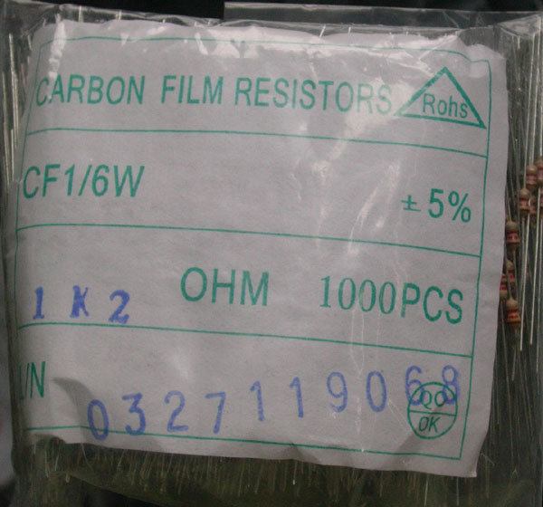 Carbon Film Resistors 1K2 OHM 5%