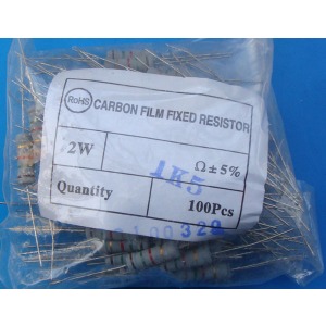 Carbon Film Resistors 1.5K ohm 2W