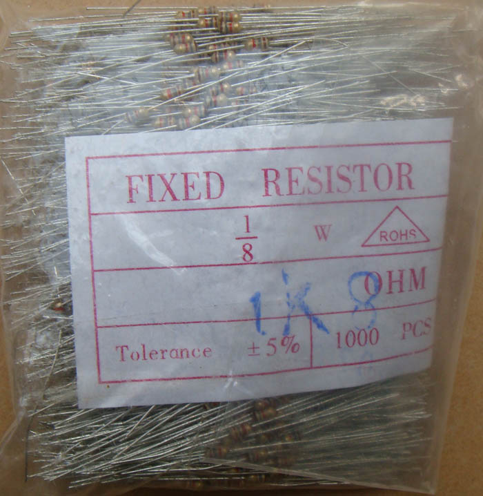 Carbon Film Resistors 1.8K ohm 0.125W