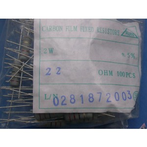 Carbon Film Resistors 22 ohm 2W