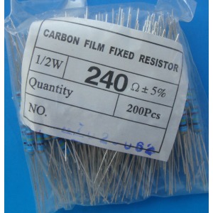 Carbon Film Resistors 240 ohm 2W