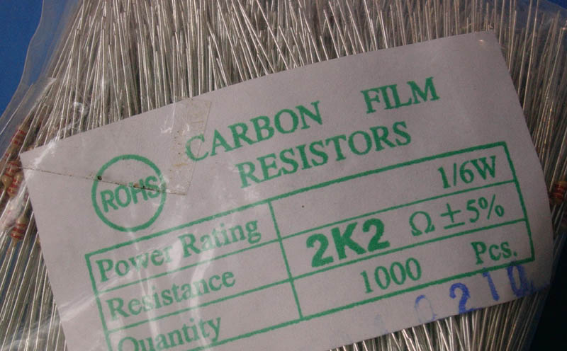 Carbon Film Resistors 2K2 OHM 5%