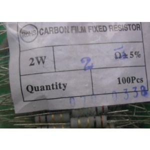 Carbon Film Resistors 2 ohm 2W