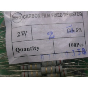 Carbon Film Resistors 2 ohm 2W