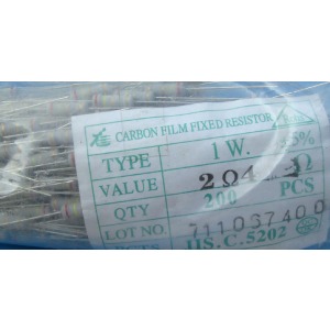 Carbon film resistors 2.1 ohm 1W 5%