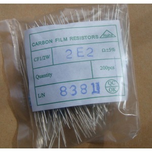 Carbon Film Resistors 2.2 ohm 0.5W
