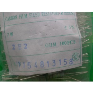 Carbon Film Resistors 2.2 ohm 2W
