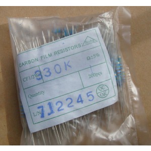 Carbon Film Resistors 330k ohm 0.5W