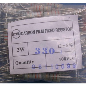 Carbon Film Resistors 330 ohm 2W