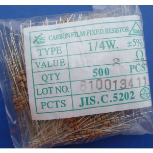 Carbon Film Resistors 3r ohm 0.25W