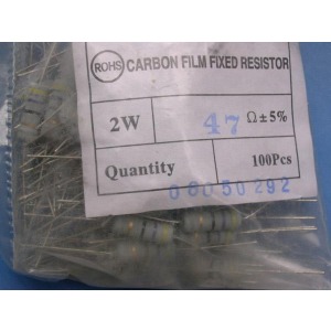 Carbon Film Resistors 47 ohm 2W