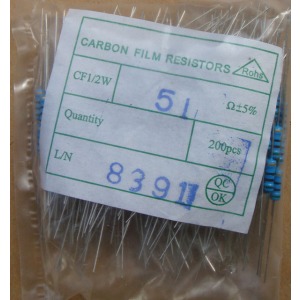 Carbon Film Resistors 51 ohm 0.5W
