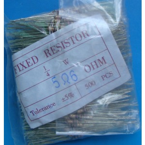 Carbon Film Resistors 5r6 ohm 0.25W
