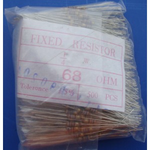 Carbon Film Resistors 68r ohm 0.25W