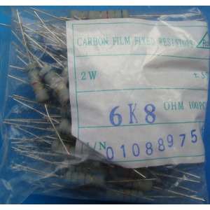 Carbon Film Resistors 6.8K ohm 2W