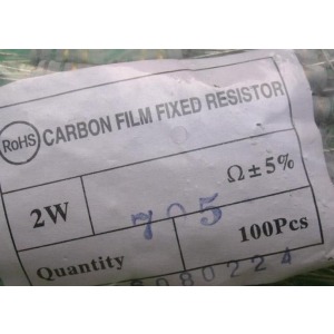 Carbon Film Resistors 75 ohm 2W